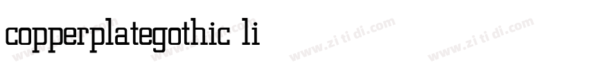 copperplategothic light字体转换 copperplategothic light字体转换